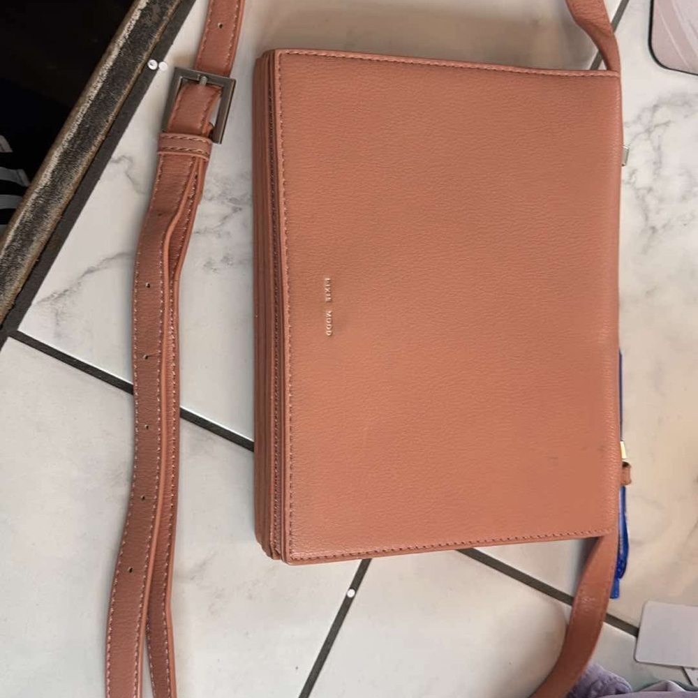 Pixie Mood Tan Crossbody Bag Sleek Minimalist Design